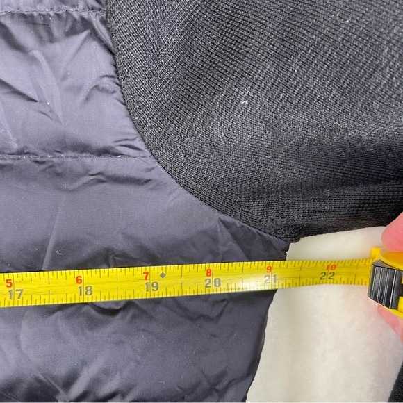 Moncler Maglione Tricot Cardigan Puffer Down Hybrid Jacket Black Size Large - Picture 7 of 17